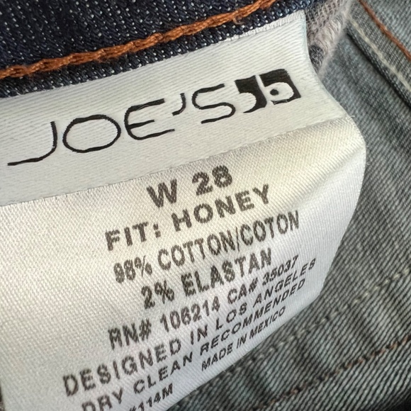 FINAL SALE!! Joes Jeans Honey dark denim jeans, size 28 - Picture 3 of 6